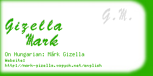 gizella mark business card